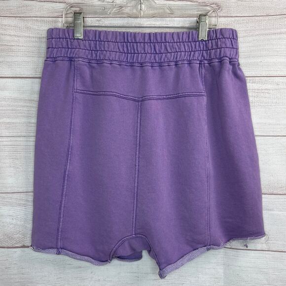 New Free People Movement All Star Logo Purple Shorts Women's Size Large - Picture 6 of 6